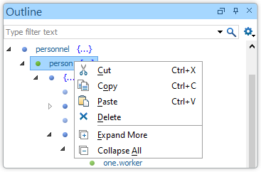 JSON Outline View