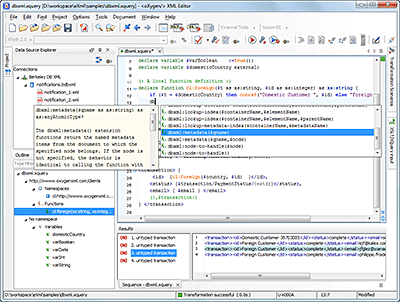 XQuery Editing Support