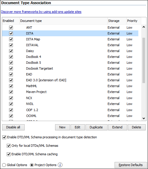 Document Type Association