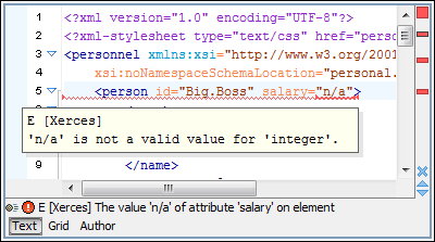 Overview Ruler for Errors