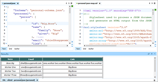 JSON Transformation with XSLT