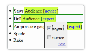 Profiling/Conditional Text