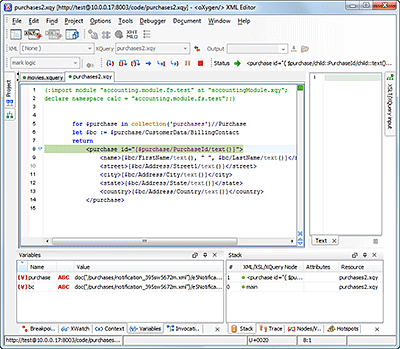 MarkLogic XQuery Debugger