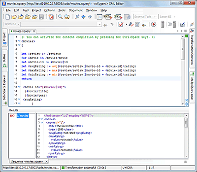 MarkLogic XQuery Support