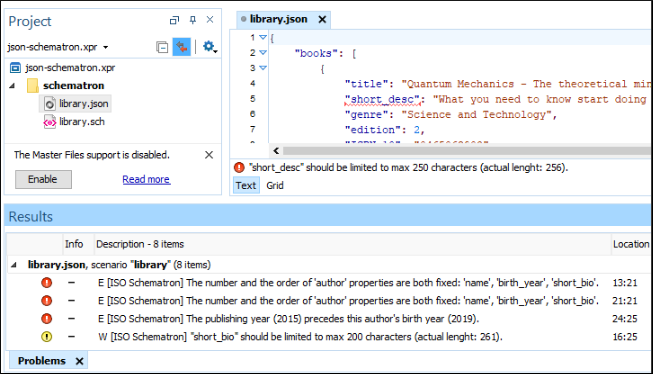 Validate JSON Against Schematron