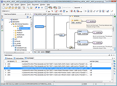 Viewing XML Repository Schema