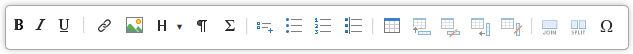 XHTML Toolbar