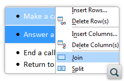 Improvements for Working with Tables