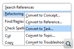 Convert between DITA Topic Types