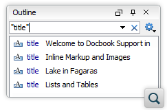 Improved Outline View Filtering Options